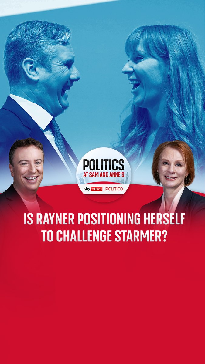 Is Angela Rayner positioning herself to challenge Keir Starmer? Sam Coates Sky and Politico's anne mcelvoy discuss Angela Rayner's tactics and what it could mean for her in the long term. 🎧