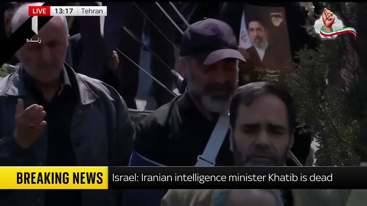BREAKING: Israel's defence minister says Iranian intelligence minister Esmaeil Khatib has been killed in an overnight strike, Reuters is reporting. The announcement comes as the funeral of Iranian security chief Ali Larijani is held in Tehran.