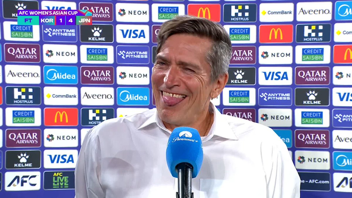 Nothing but the highest praise for CommBank Matildas from Nils Nielsen 🎙️ Japan's manager shows some love for his opponent as we get set for Saturday's showdown in the Final Watch the #WAC2026 Final, with coverage kicking off at 6.30pm AEDT on Paramount+ 📺