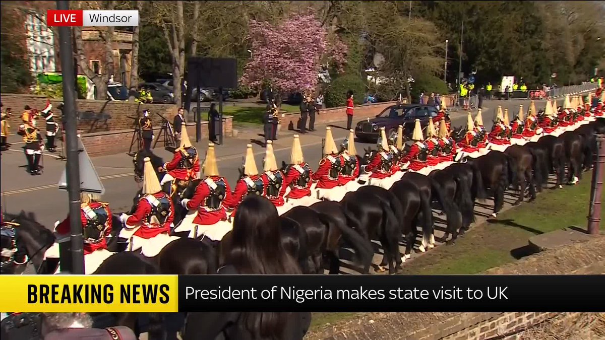 King Charles and Queen Camilla have arrived in Windsor and met with Nigerian President Bola Tinubu and Oluremi Tinubu at Windsor Castle. Sky's royal commentator Alastair Bruce reports. 📺 Sky 501, Virgin 602, Freeview 233 and YouTube