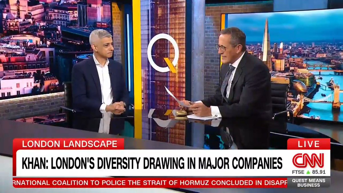 London is an AI powerhouse. I’m proud to be working with businesses to grow a thriving and responsible AI industry here. Great to talk ethical AI with @CNNI.