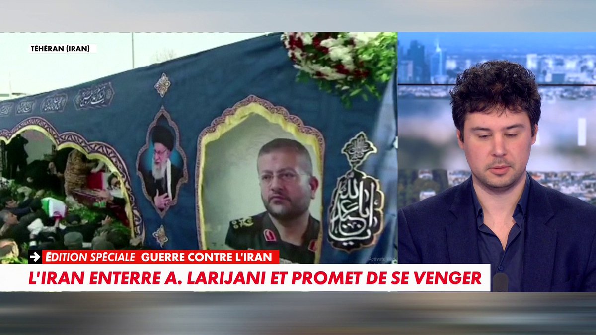 L'analyste politique Mehdy Raiche sur l'enterrement du chef de la sécurité Ali Arijani en Iran: «La notion de martyr va être très importante, ce type d'assassinat est un moyen de se consolider encore plus» dans #MidiNews Toute l'info est à retrouver sur