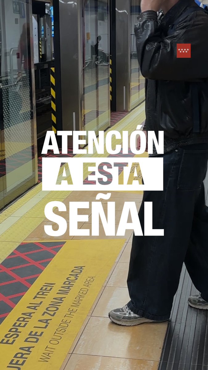 ⚠ Por tu seguridad, espera al tren fuera de la zona marcada. #ObrasL6 #ElMetroDelFuturo