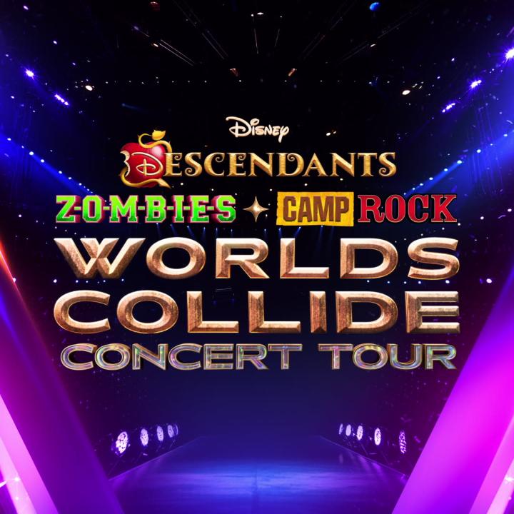 Three worlds, one stage 🎤 Tickets for the Descendants/ZOMBIES/Camp Rock: Worlds Collide Concert Tour go on sale March 27 🎟️