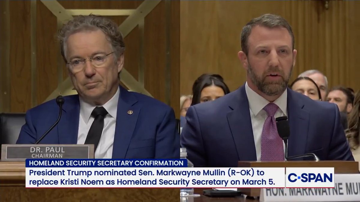 DHS Secretary Nominee Sen. Markwayne Mullin responds to Sen. Rand Paul in Opening Statement: "You calling me a liar is not accurate."