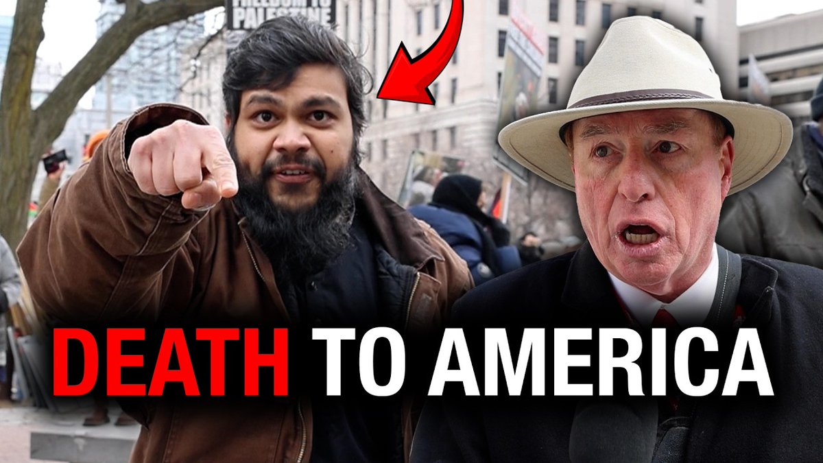 Muslim protester: "I am Hezbollah. I am Hamas. Death to the USA." Are these the Muslim values Mark Carney said are Canadian values??? 🤨 via Rebel News