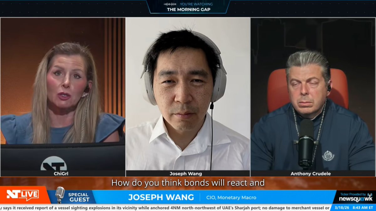 Q: How do you think bonds will react and what does that mean for equities? Joseph Wang weighs in ahead of today's FOMC. Full segment here: