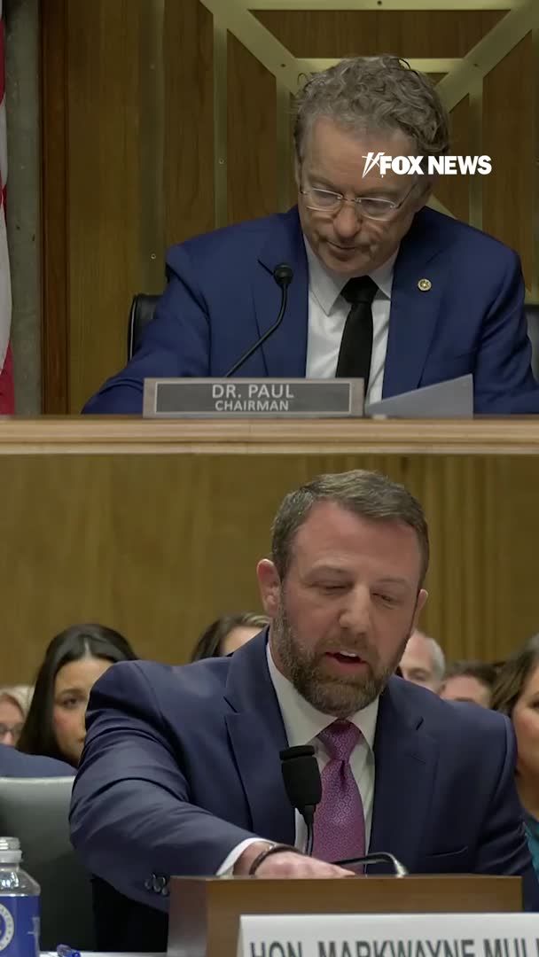 NEW: Senator Markwayne Mullin calls out Senator Rand Paul for repeated attacks against him at his confirmation hearing to become the next Secretary of Homeland Security. "I get it. It's about character assassination for you. That's the way this game is played. I understand it."
