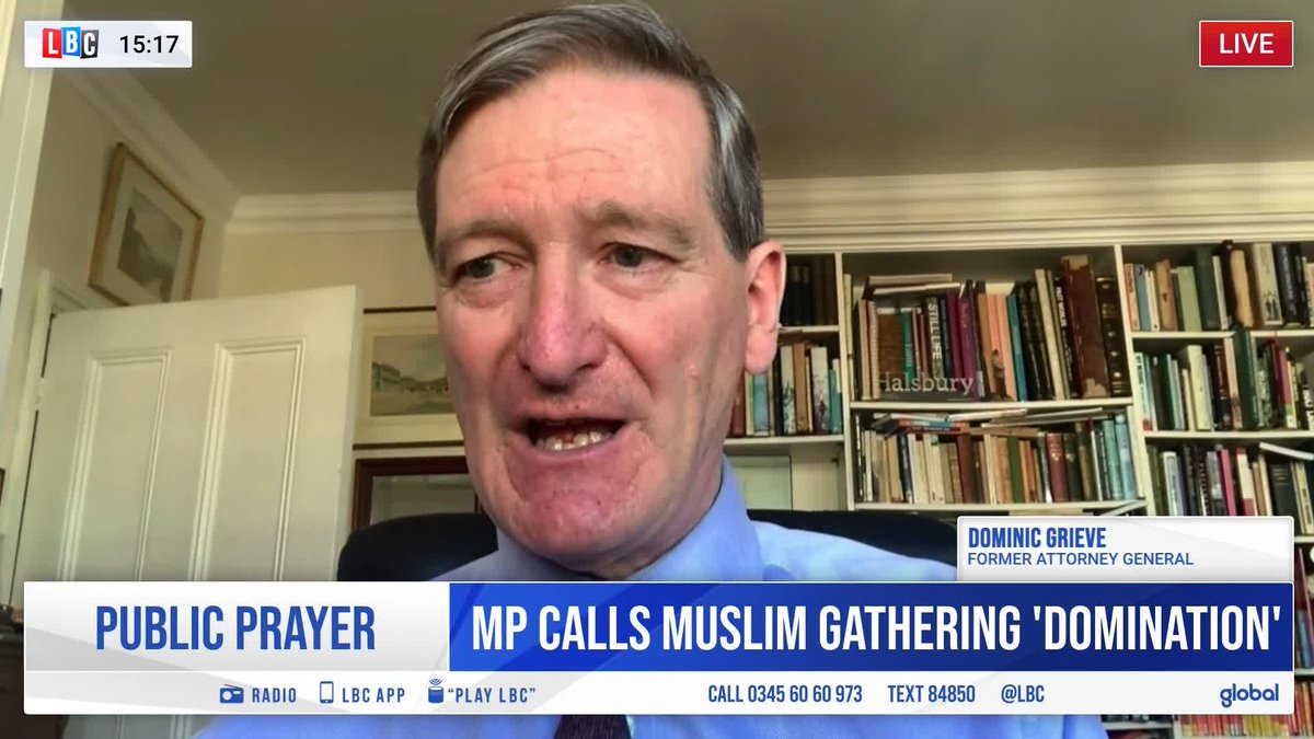'He's got to get a sense of perspective.' Former Attorney General Dominic Grieve says Tory MP Nick Timothy, who described an annual Iftar event as an act of Muslim 'domination', is 'denying equality under the law'.
