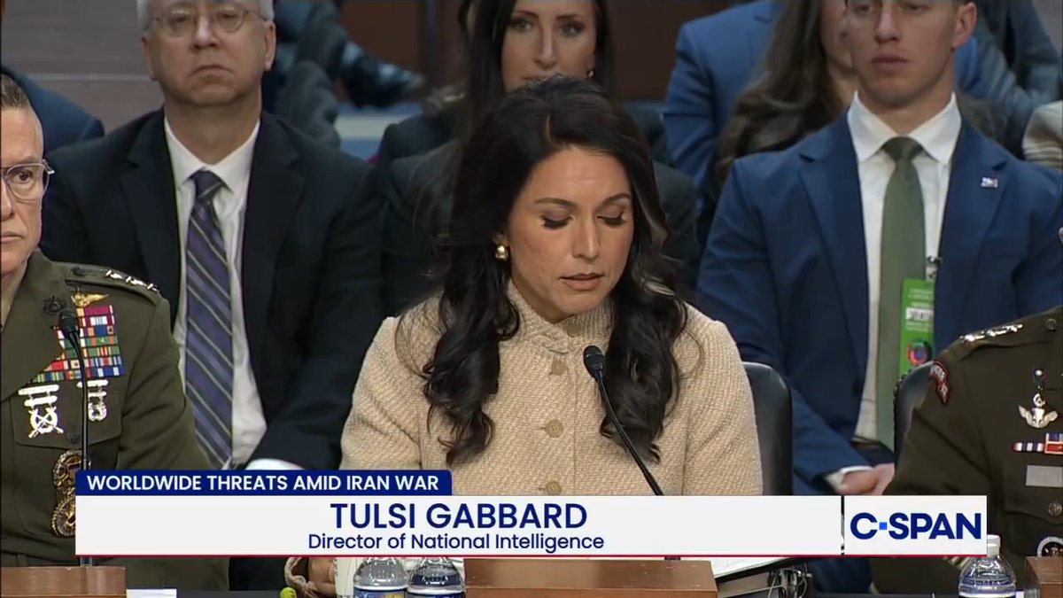 🇺🇸🇮🇷 Tulsi Gabbard on Iran: "The regime in Iran appears to be intact, but largely degraded. Its conventional military power projection capabilities have largely been destroyed." Meaning? Strikes gutted them, but not quite.