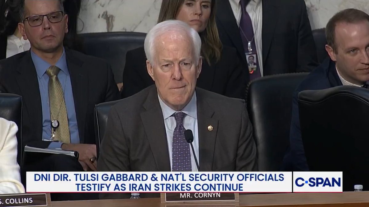 Sen. John Cornyn: "Is the refusal to fund the functions of the Department of Homeland Security, including homeland security investigations, making Americans less safe?" FBI Director Kash Patel: "Absolutely."