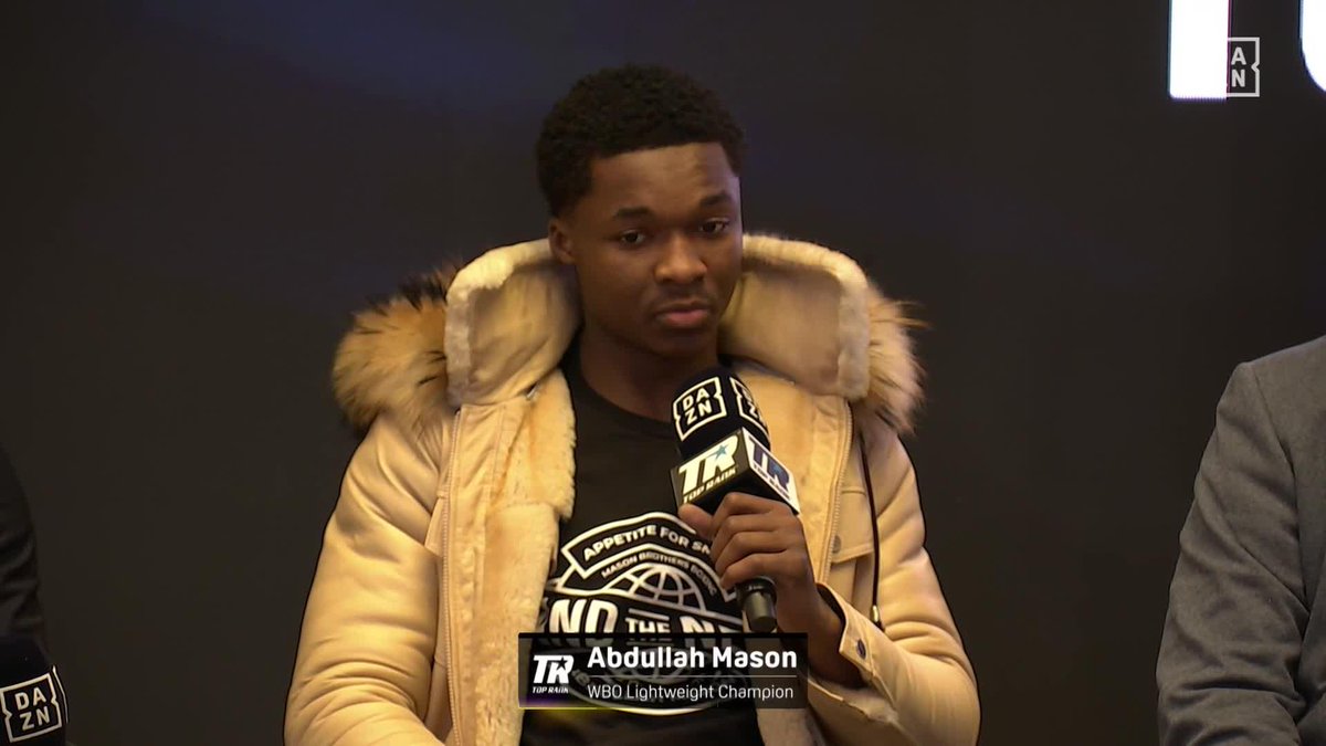 135lb champ Abdullah Mason targeting unification fights from here on 👑