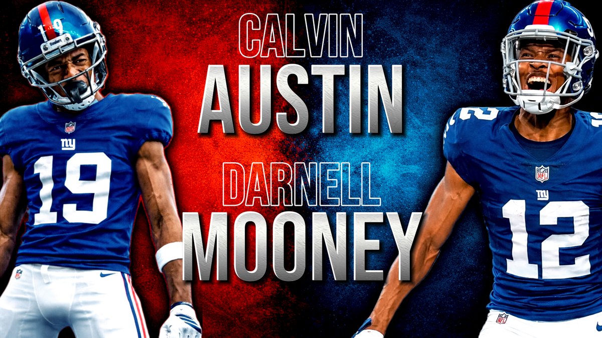 Calvin Austin and Darnell Mooney give the Giants a legit WR2 and WR3. #NYGIANTS