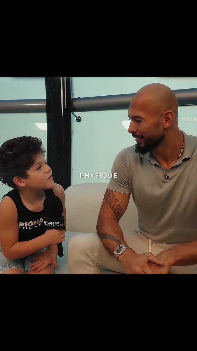 A kid asks Andrew Tate about his current diet