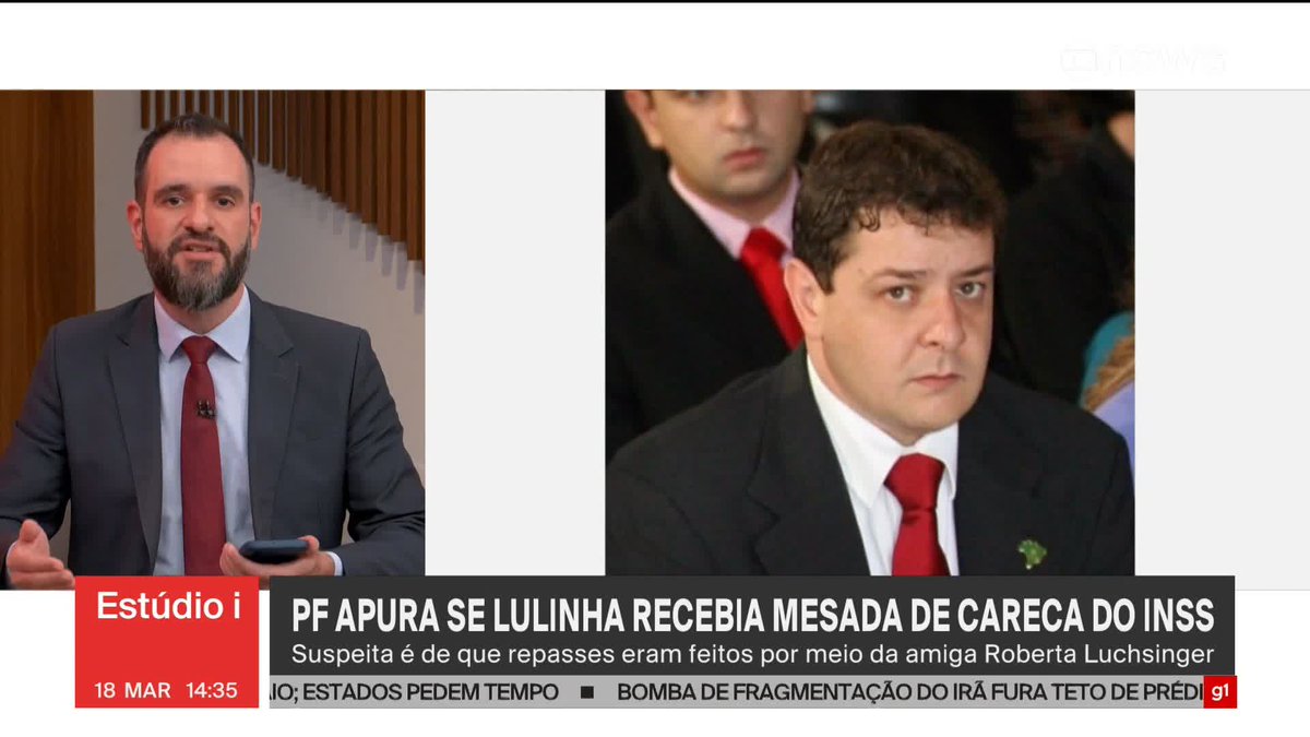 PF investiga se Lulinha, um dos filhos do presidente Lula, teria recebido mesada de R$ 300 mil do ‘Careca do INSS’, e por quais meios. ➡️ Assista à #GloboNews: