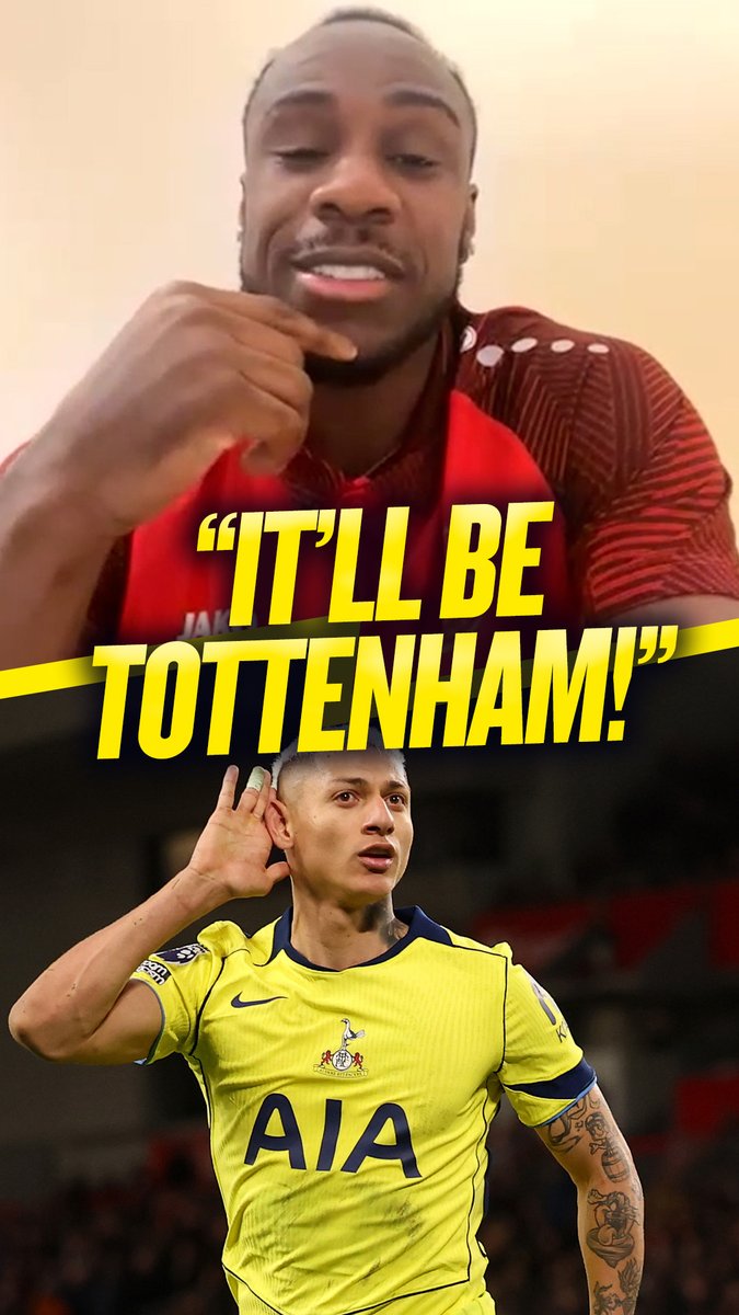 👀 "I think it'll be Tottenham..." ❌ "I don't know if Tottenham have the fight and resilience to get out of it." Michail Antonio predicts Spurs to be relegated from the Premier League