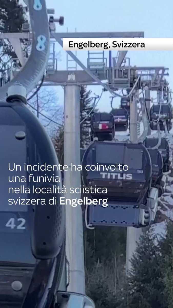 Una cabina della #funivia è precipitata nella località sciistica #svizzera di Engelberg, durante forti raffiche di vento. A bordo si trovava una sola persona, morta nell’impatto dopo che la cabina si è ribaltata più volte lungoil versante. Il servizio è stato sospeso e un elicottero di soccorso è intervenuto sul posto. Aperta un’indagine per chiarire le cause dell’incidente
