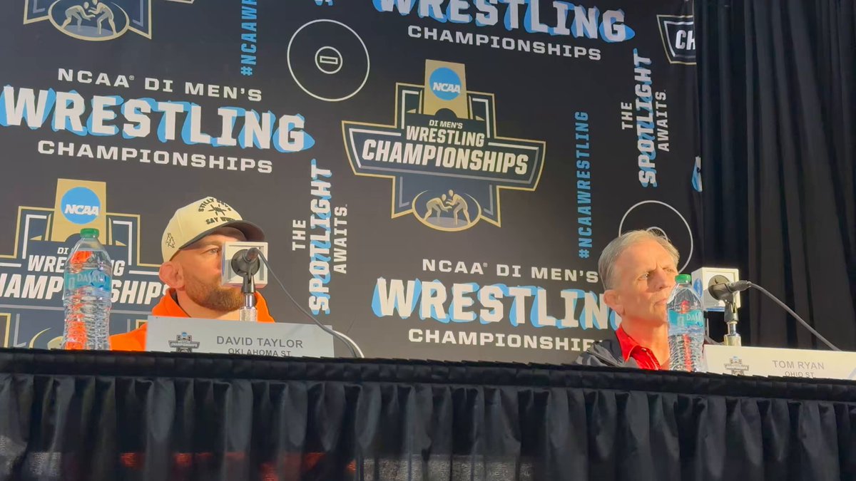 Head coaches David Taylor and Tom Ryan were asked how they plan to chase down Penn State’s dominance today during NCAA Wrestling media availability.