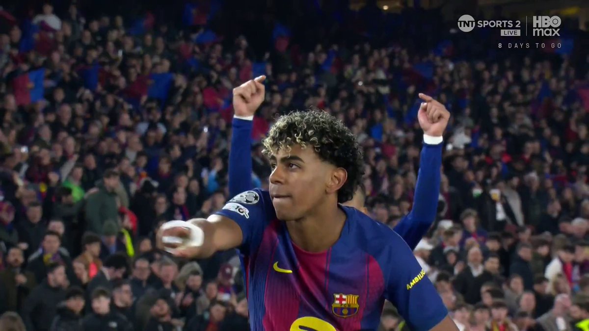 Lamine Yamal restores Barcelona's lead from the spot! ⚽ TNT Sports &amp; discovery+ UK