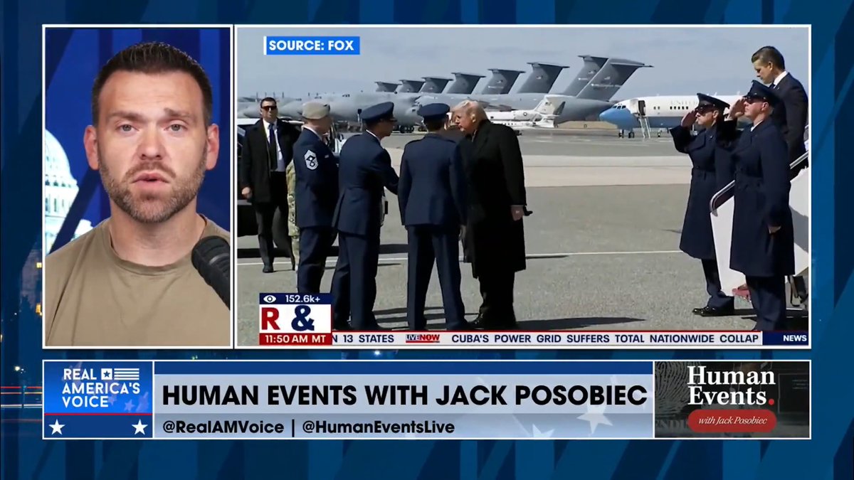 .President Donald J. Trump ARRIVES FOR DIGNIFIED TRANSFER OF 6 US SERVICEMEN Jack Posobiec