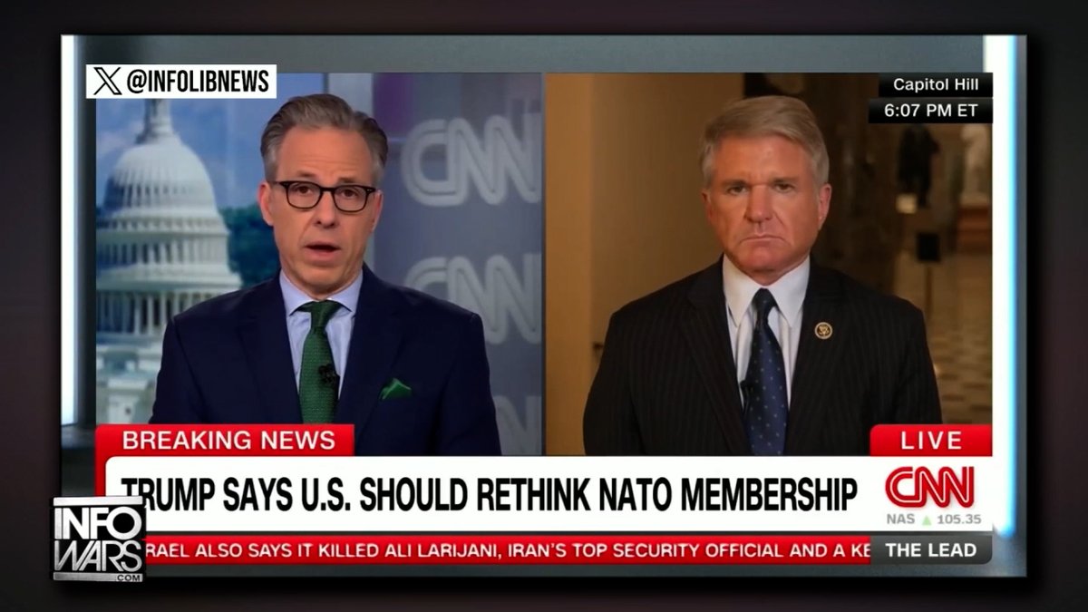 VIDEO: CNN's Jake Tapper Suggests Joe Kent Is An Antisemite & White Supremacist After His Resignation Over Iran War! »WATCH THE ALEX JONES SHOW LIVE NOW: