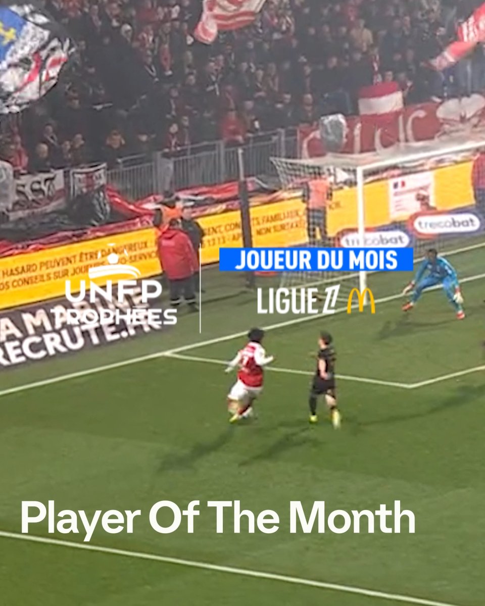 A month worth rewarding 🏆 Ludovic Ajorque is your February Ligue 1 McDonald's Player of the Month.