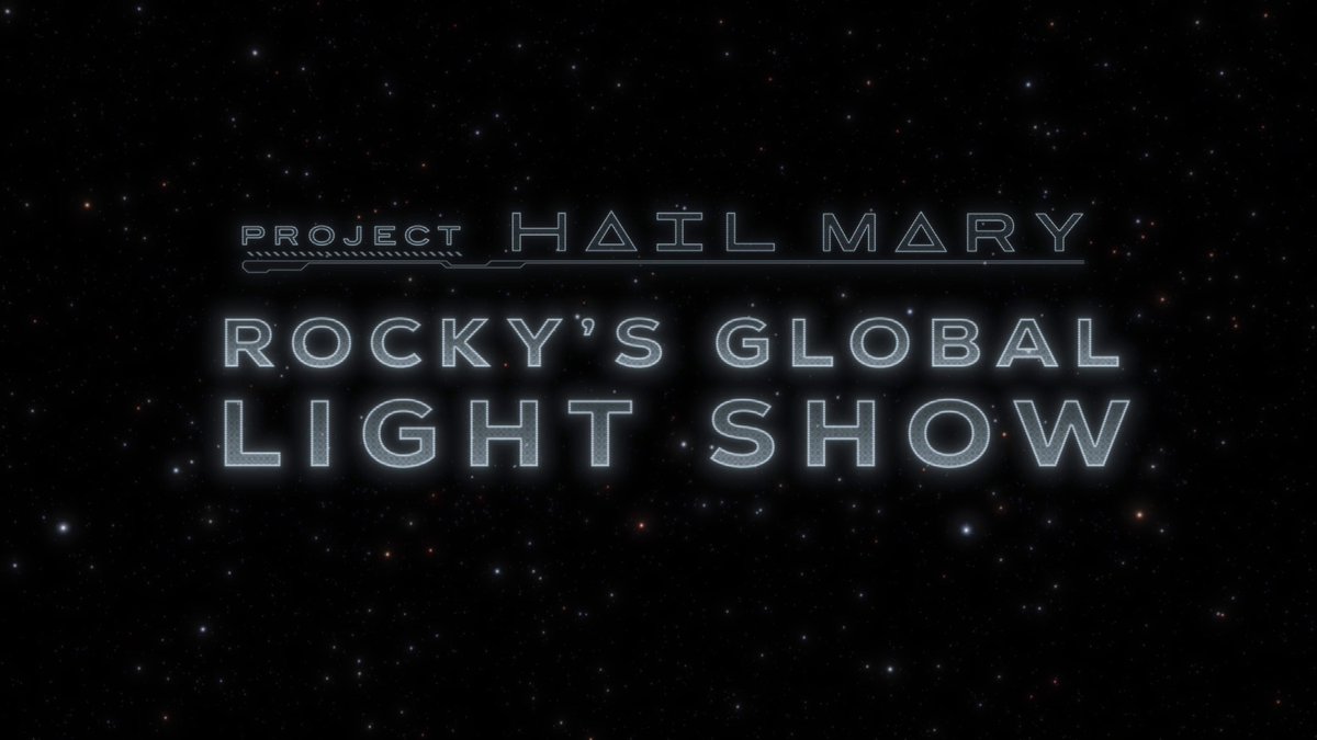 Rocky is lighting up cities across the planet. Thank you Taipei and Berlin. Next stop: Rocky touches down in NYC. And then he lights up the Toronto sky. #ProjectHailMary