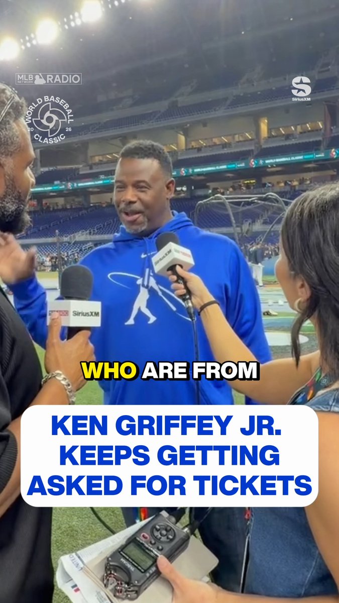 Ken Griffey Jr., a Baseball legend, had his daughter fly in because she wanted to see team DR because they made baseball fun? We need big Team DR energy in MLB this year! I’ll do my best to bring it for the team I support! 💪🏽