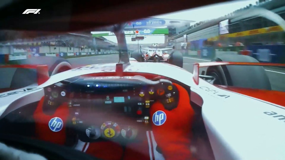 All from Charles' perspective! 👀 We head onboard with Leclerc for the intra-team battle with Ferrari team mate Lewis Hamilton in China 🙌 #F1 #ChineseGP