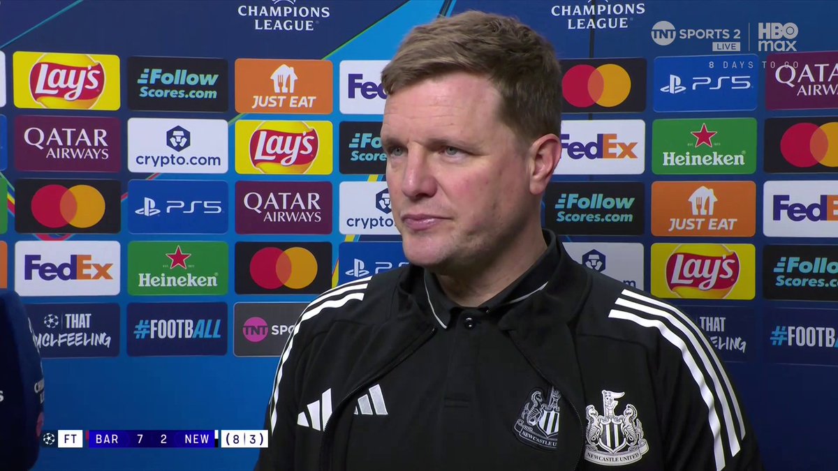 "Really strange to try and sum that up" Eddie Howe reacts to Newcastle's 7-2 loss against Barcelona 🗣 Matt Smith | TNT Sports & discovery+ UK