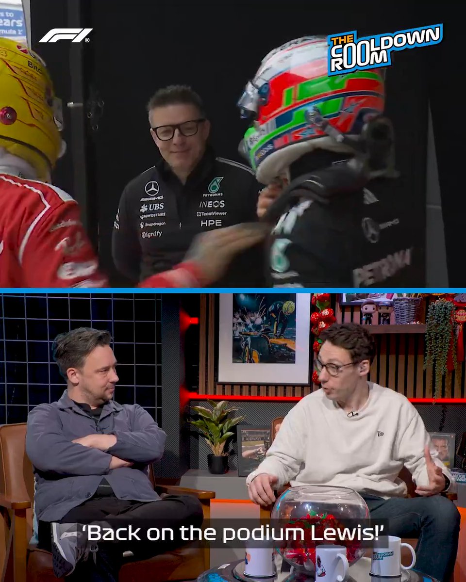 "He's just a class act" 🤝 Discussing Lewis' post-race congratulations to Kimi in the latest episode of The Cooldown Room on F1TV 👉 #F1 #ChineseGP