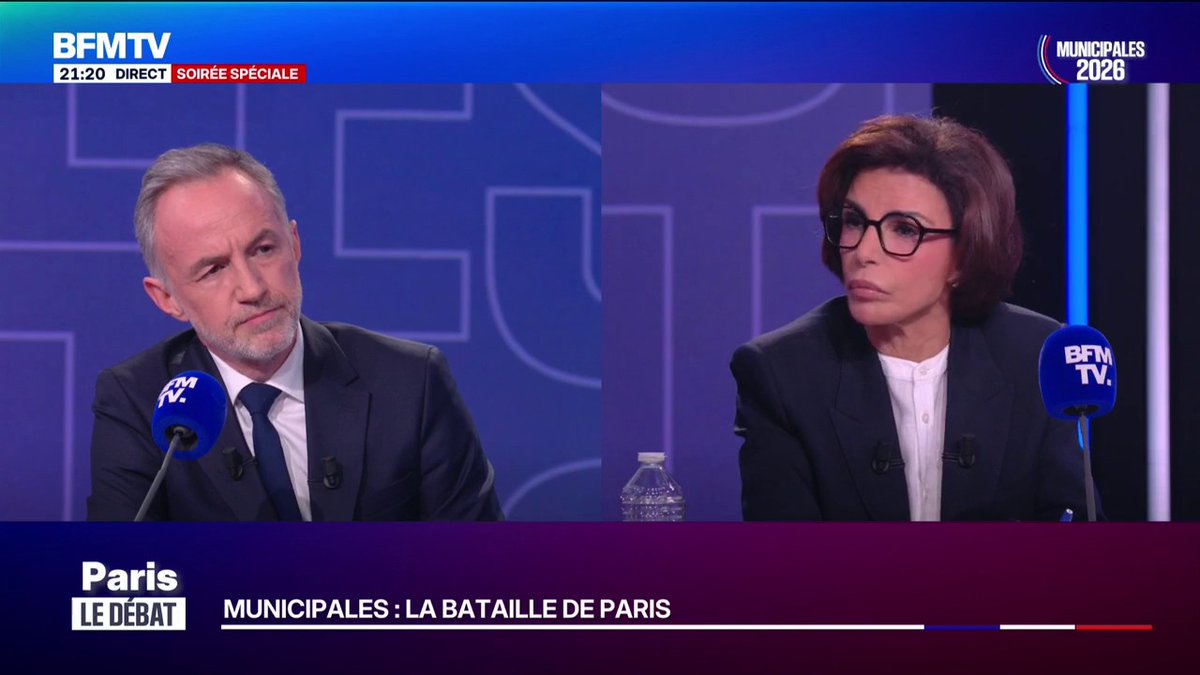 Municipales à Paris: "Monsieur Grégoire, quand on est élu, on est responsable, assumez votre bilan", déclare Rachida Dati