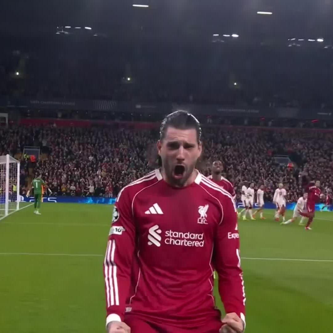 Who else but Dominik Szoboszlai? 😏🔴 Liverpool are up and running at Anfield 💥 📺 Stream #UCL on DStv: