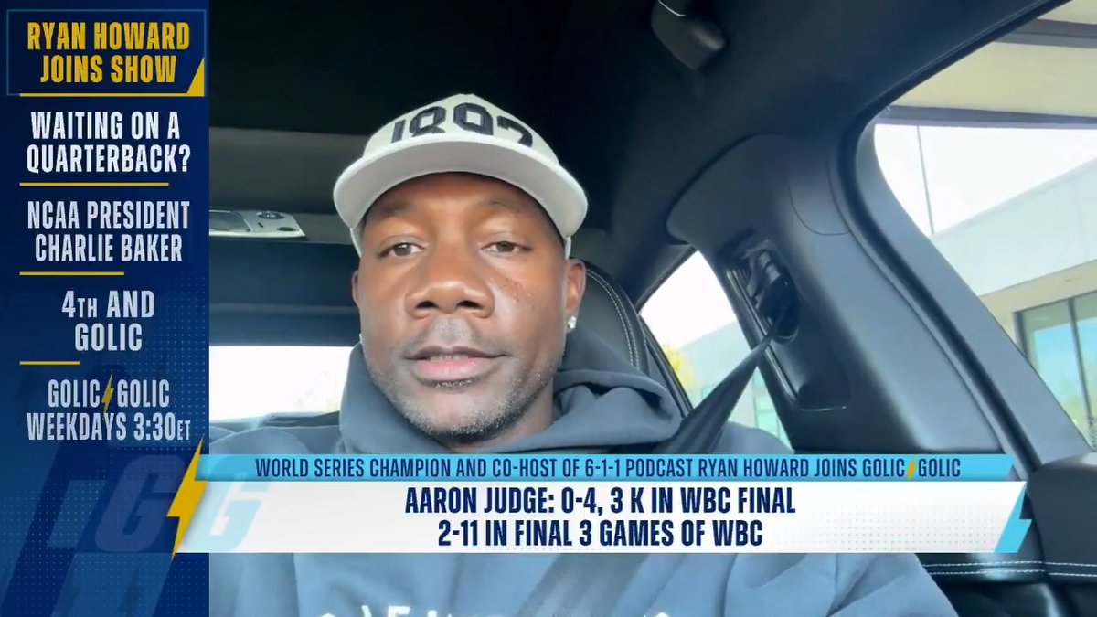 Is it fair to criticize Aaron Judge for his WBC struggles? ⚾ Ryan Howard shares his thoughts.