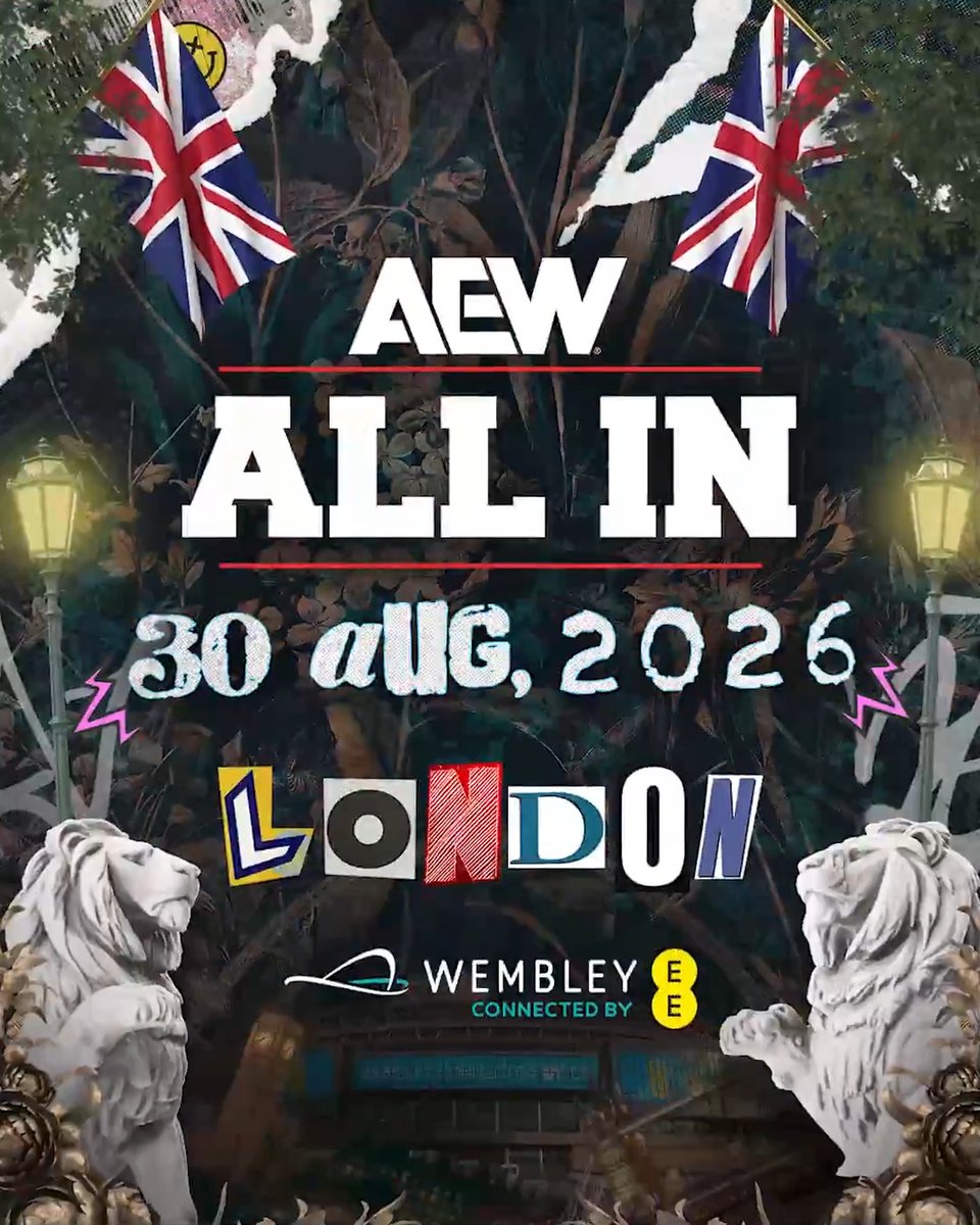 #AEWAllIn London tickets go on general sale THIS FRIDAY at 10am GMT! Take it from Kevin Knight ケビン・ナイト – you won't want to miss the biggest event of the summer! Get your tickets for 30 August at Wembley THIS FRIDAY!