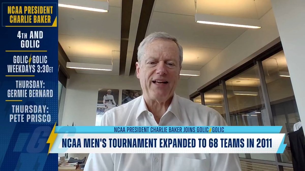 NCAA president Charlie Baker breaks down why tournament expansion makes sense. 🏀