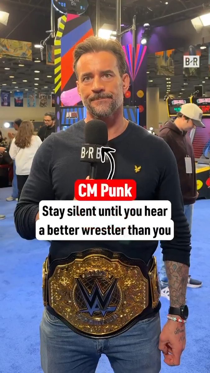 CM Punk stays silent until he hears a better wrestler than him 😂