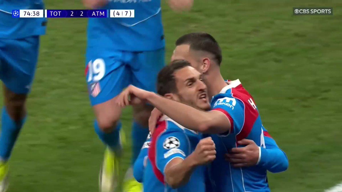 A well-worked set piece from Atlético Madrid is finished with a clinical header by Dávid Hancko 💪