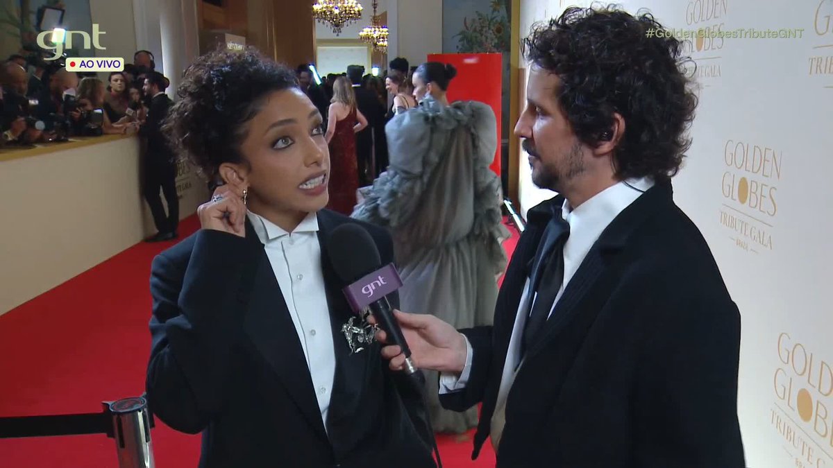 Alice Carvalho chegou no Brasil direto para o #GoldenGlobesTributeGNT! O recado é claro: o cinema brasileiro está no MUNDO! #GoldenGlobesTributeNoGNT
