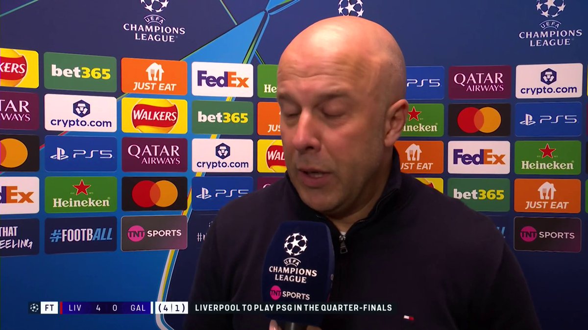 “It says a lot about his mentality” 💪 Arne Slot full of praise for Mo Salah’s performance tonight 📺 TNT Sports &amp; discovery+ UK