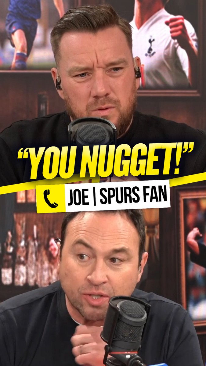 🤯 Joe: "If we saw that performance every single week, there's no reason why we can't be in title contention next season..." 🤦 O'Hara: "Grow up. Let's not be stupid. You're a nugget." Jamie O'Hara booted off this Spurs fan for giving this wild claim
