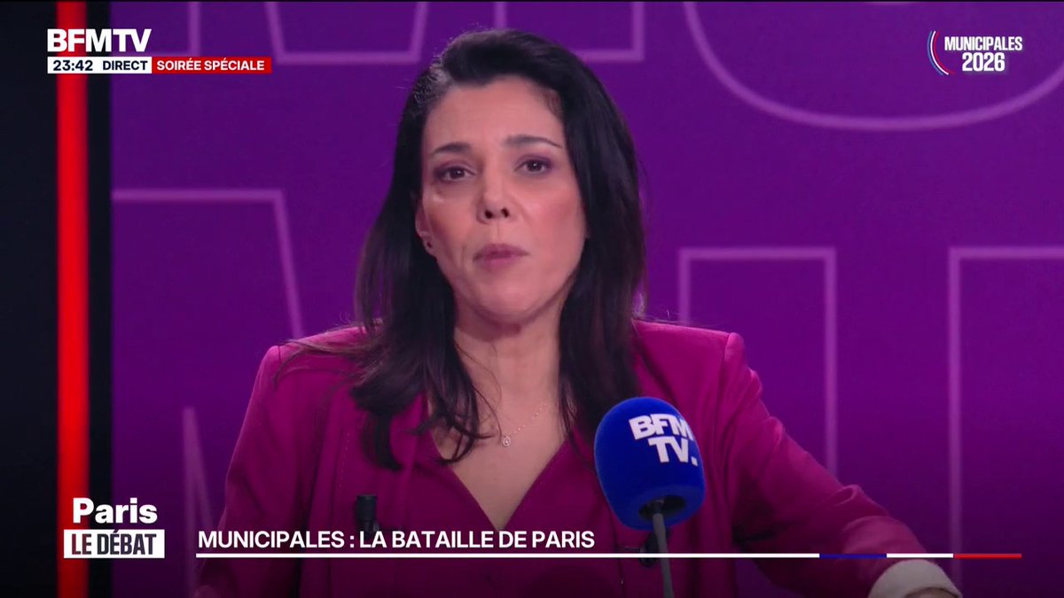Municipales à Paris: "Il ne faut pas faire des choix poussés par la peur, ça vous mène toujours à la résignation in fine. Il faut du renouveau. Sentez-vous libres de voter pour vos idées, pour vos convictions et votez pour moi.", assure Sophia Chikirou (LFI)