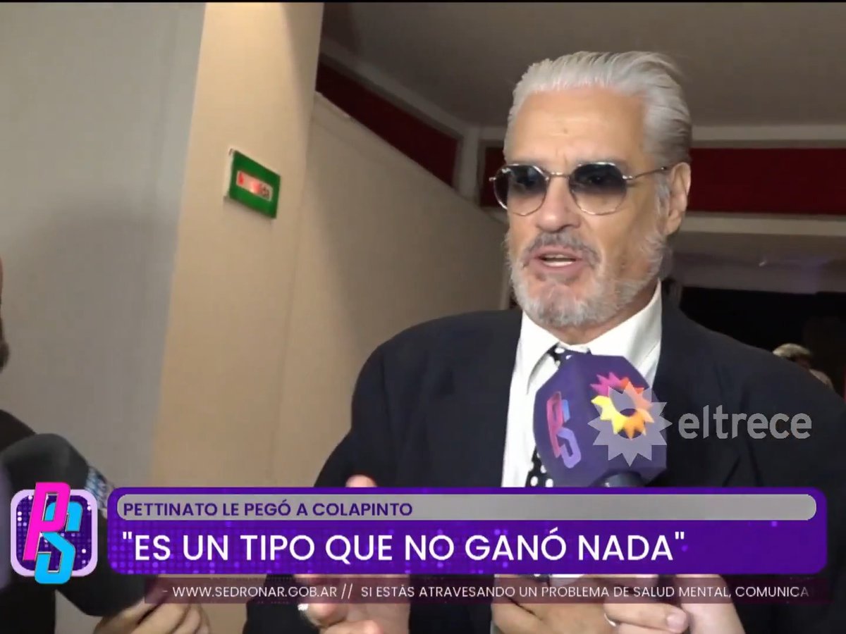 "Pettinato": Por los comentarios de Roberto Pettinato contra Franco Colapinto