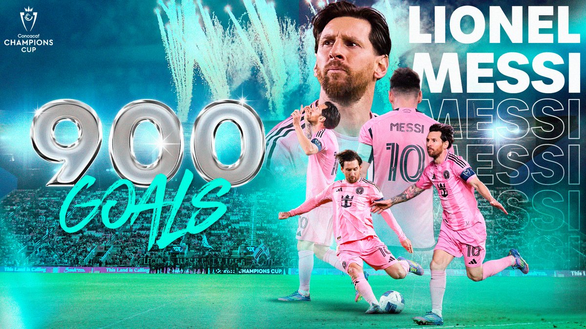 A historic 900 career goals for Messi ⚽️🤩 8 have come in Concacaf Champions Cup 🏆🔥