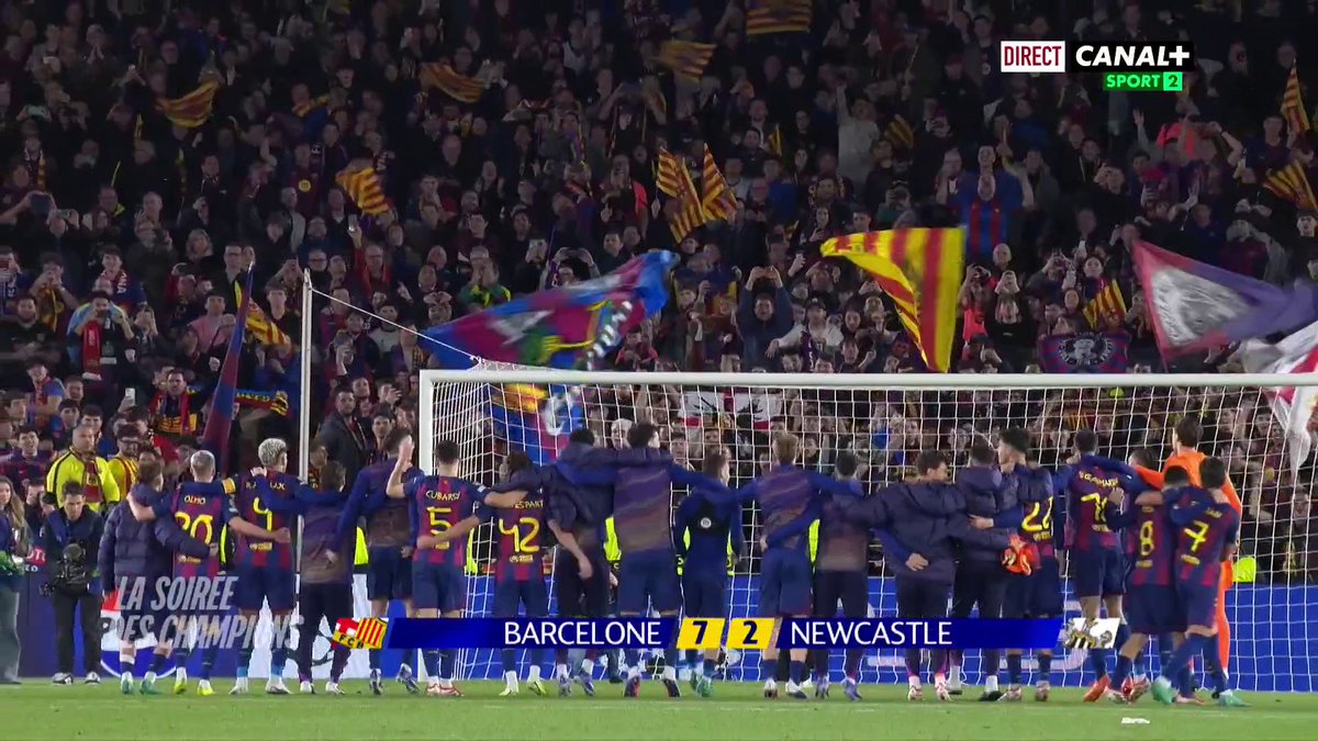 #LDC ⭐️ : Le Barça a explosé les Magpies au bout d'un match très prolifique 💥