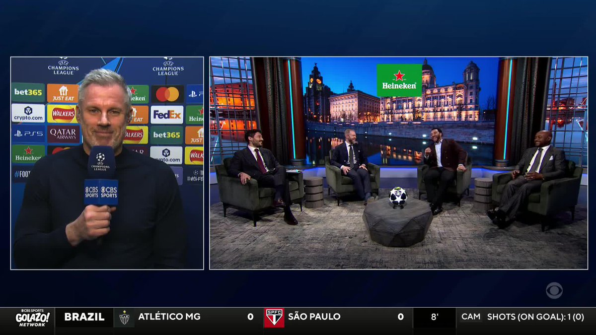Gary Neville catching strays from Jamie Carragher 😂