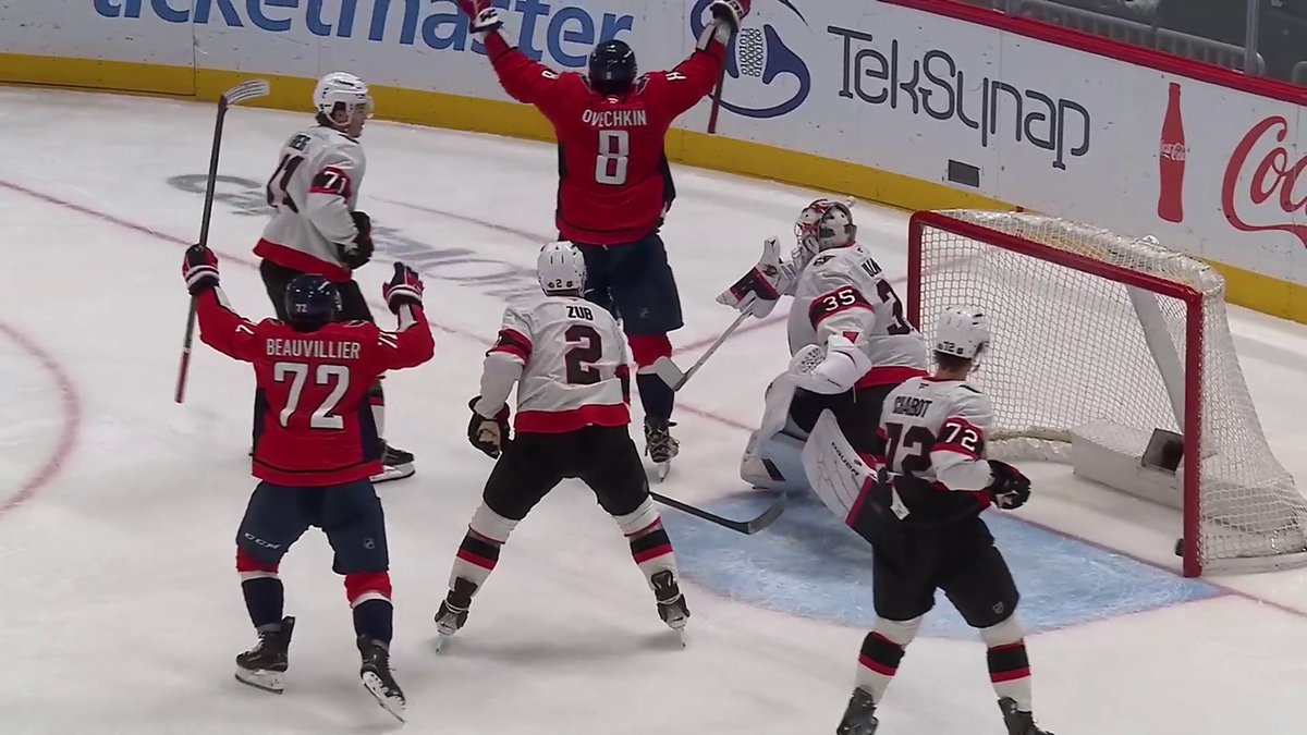 GUESS WHO?! 🔥 Alex Ovechkin opens the scoring with his 25th of the season!