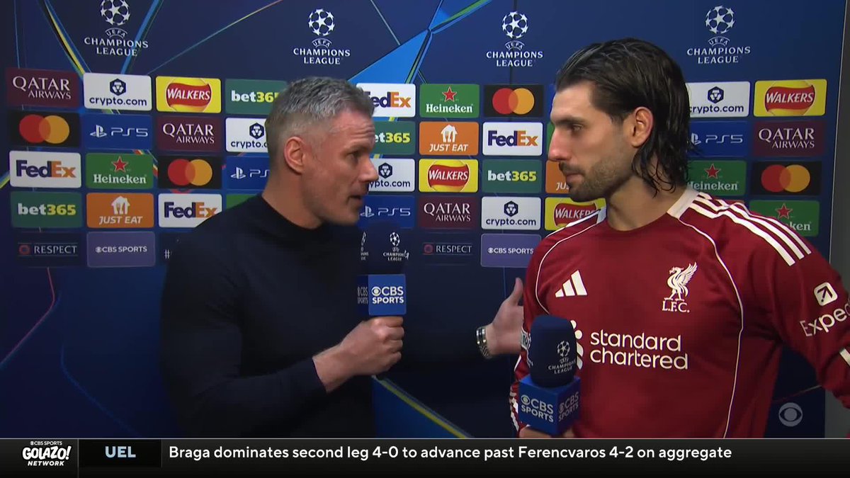 "We know that we are able to do this... We are on it and we have to bring this performance every week." Dominik Szoboszlai tells Jamie Carragher he wants to see this level of performance from Liverpool in every game 🔴