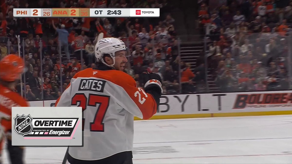 FLYERS WIN 🙌 The x - Philadelphia Flyers take this one in Energizer overtime!