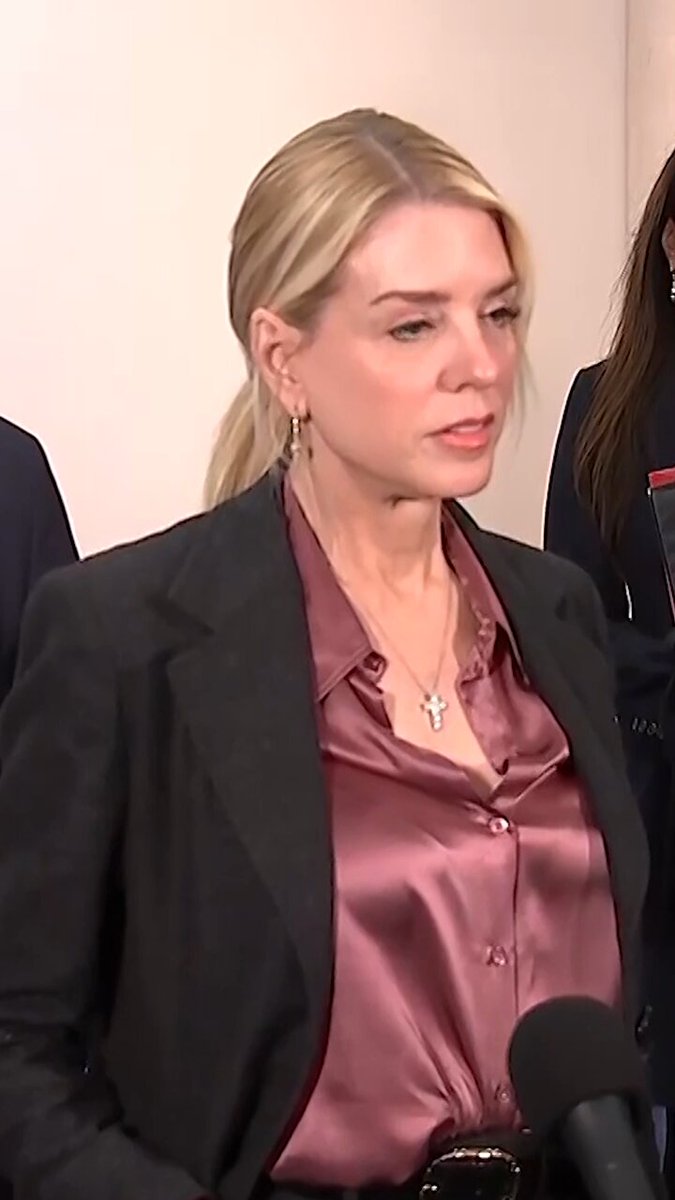 U.S. Attorney General Pam Bondi spoke to reporters in Washington after giving a closed door briefing to the House Oversight Committee, which said on March 17 it had issued a subpoena requiring her to testify in its Epstein probe.
